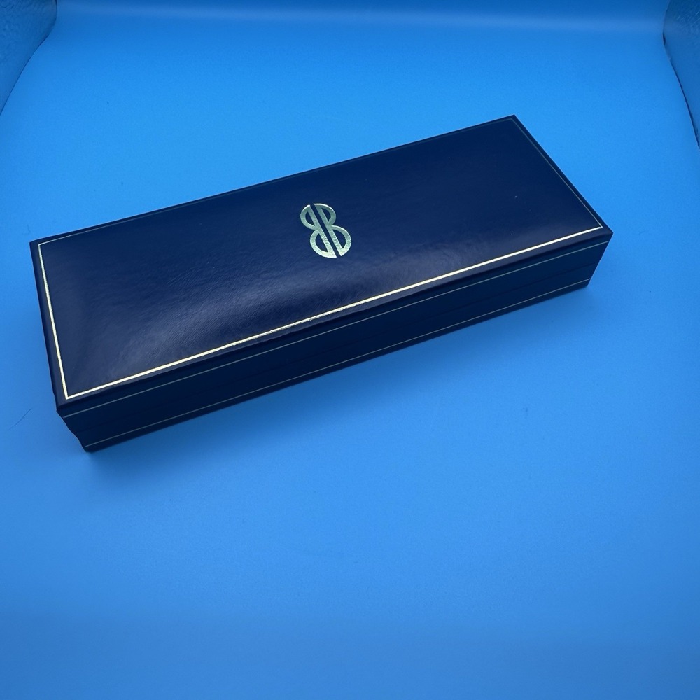 Bill Blass European 211-3 Pen Pencil Set Black Chrome 0.5mm Original Box